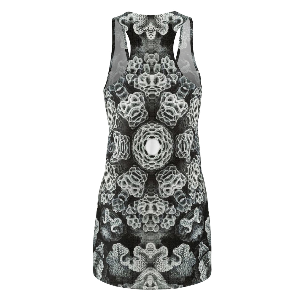 Black & White Coral Women's Racerback Dress (6 variants)