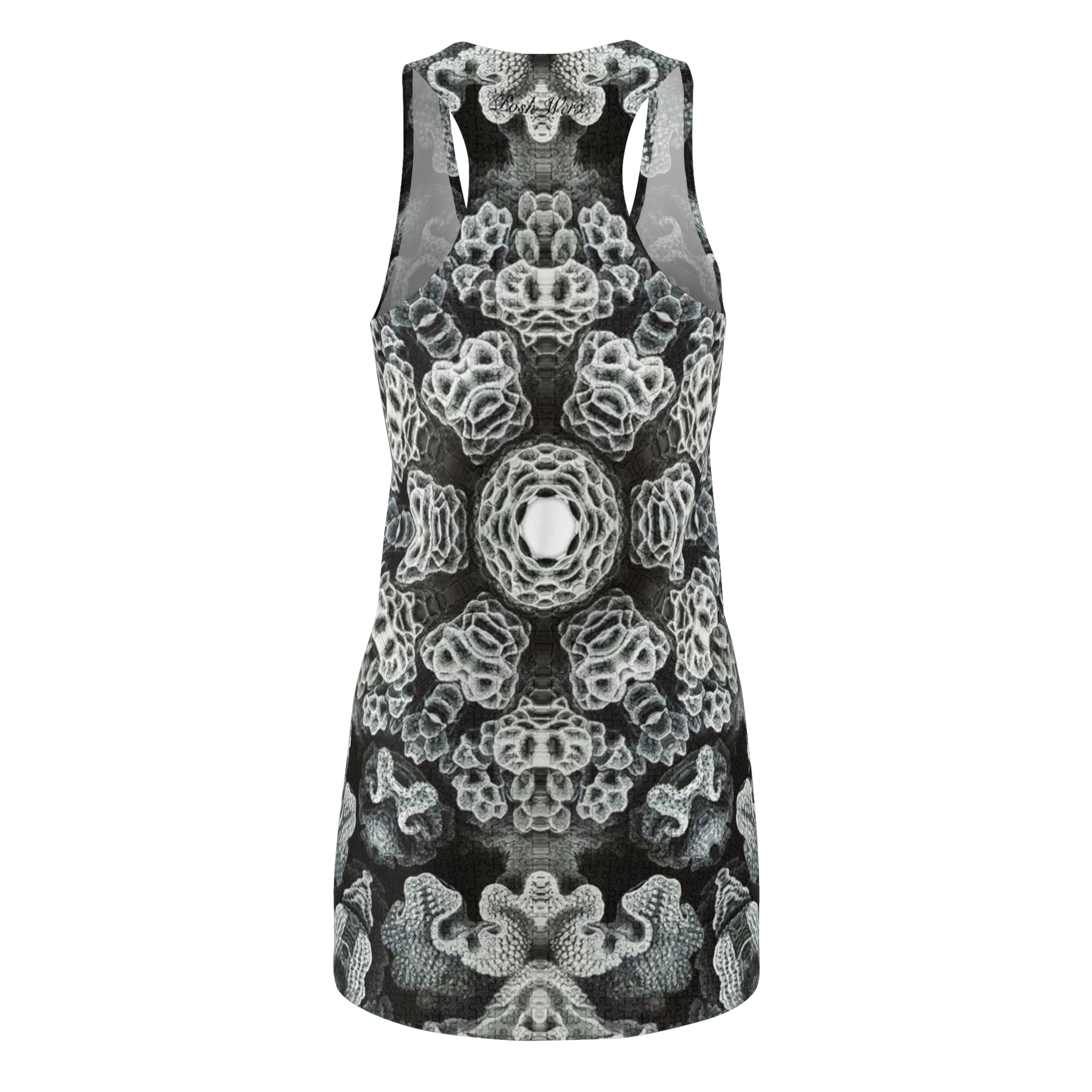 Black & White Coral Women's Racerback Dress (6 variants)