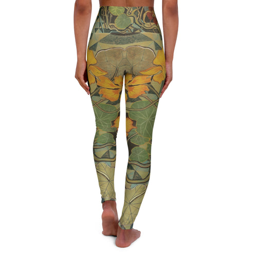 Art Nouveau Nasturtium Yoga Pant Yoga Leggings | Bottoms (6 sizes)