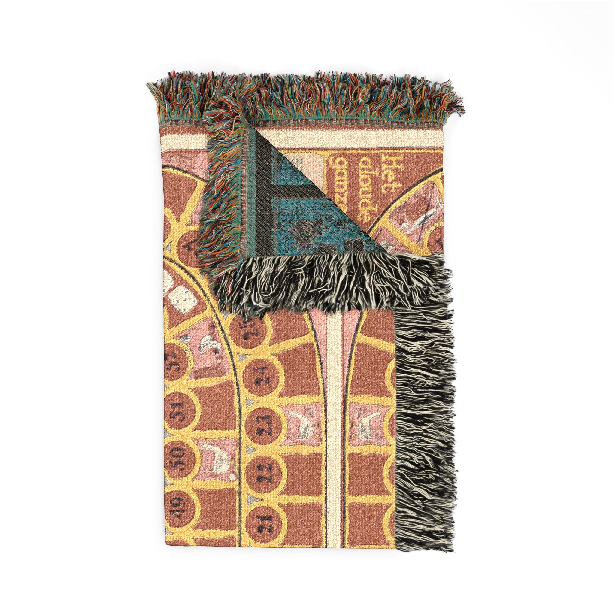 Old Game of The Goose Dutch Board Game Woven Blanket / Throw / Wall Hanging /3 sizes