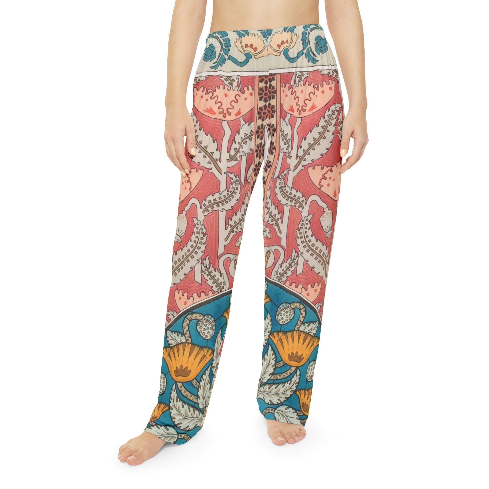 Deco Poppies, Pajama Bottoms, Loungewear Essential (8 sizes)