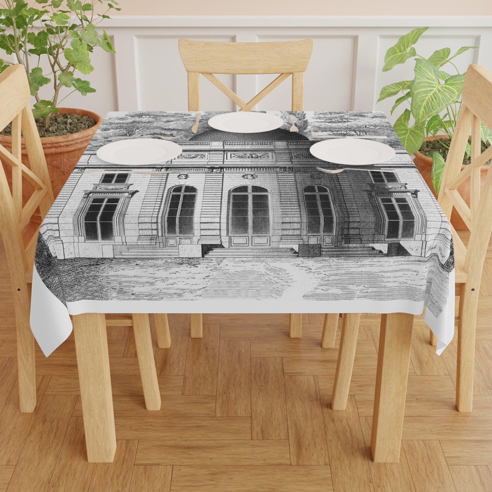French Chateau v.2 Table Cloth - Table Scapes / Kitchen (1 size)