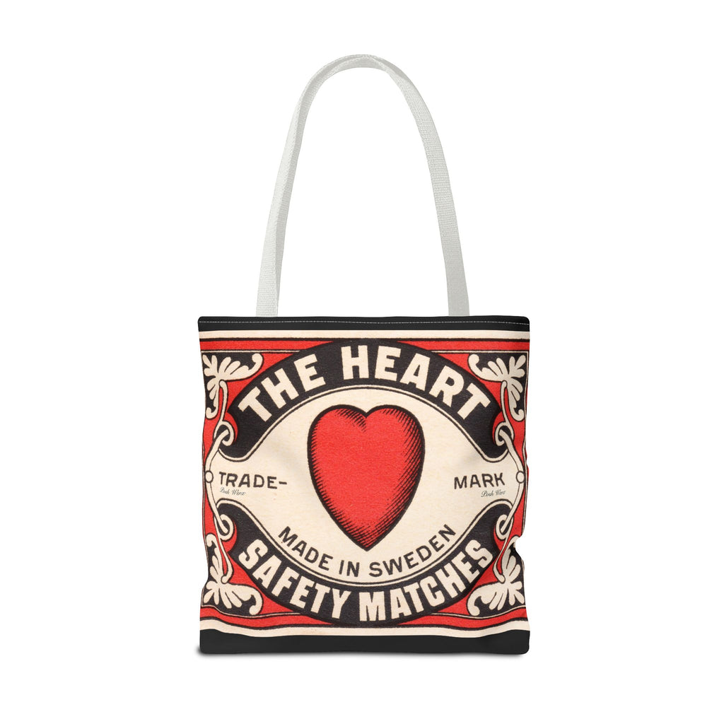 The Heart Safety Match Tote Bag (3 sizes, multiple handle colors)