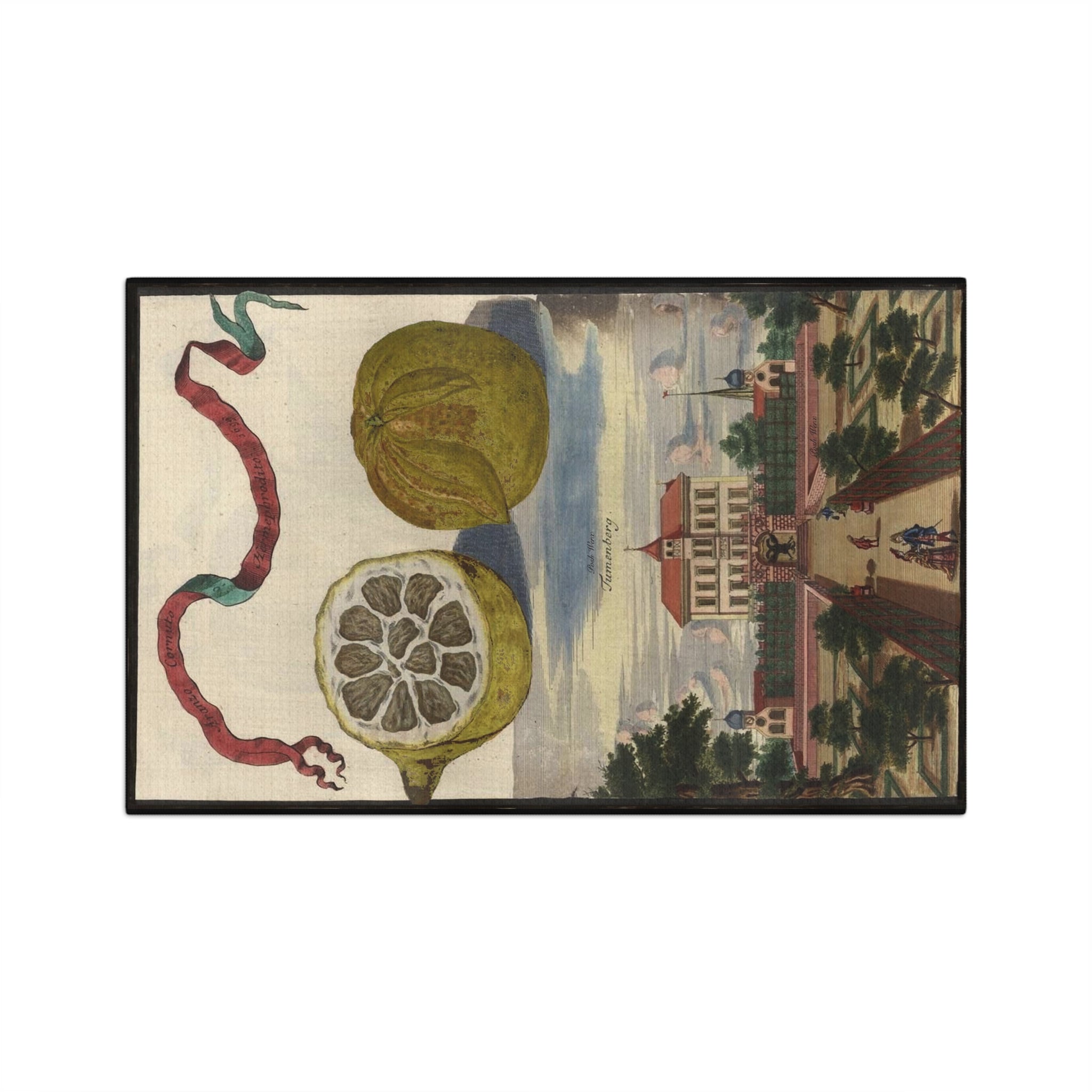 Lemon Farm w Formal Gardens Microfiber Kitchen Tea Towel