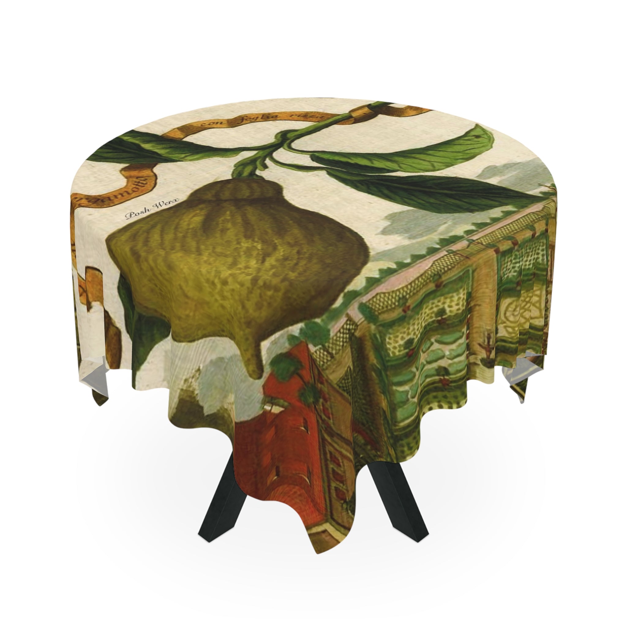 Italian Lemon Farm Table Cloth -Tablescapes / Kitchen (1 size)