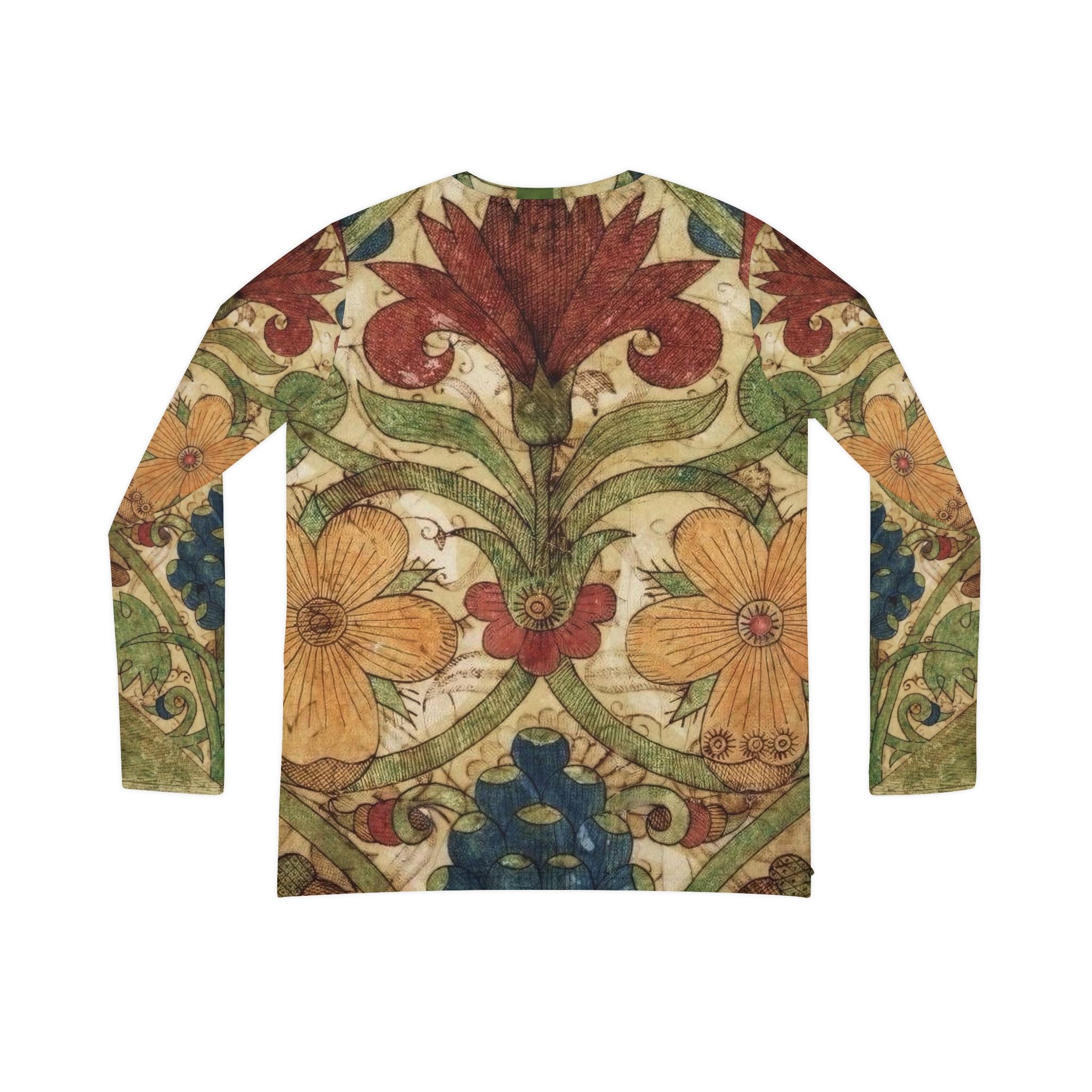 Medieval Botanicals Long Sleeve V-neck Woman's Blouse (8 sizes)