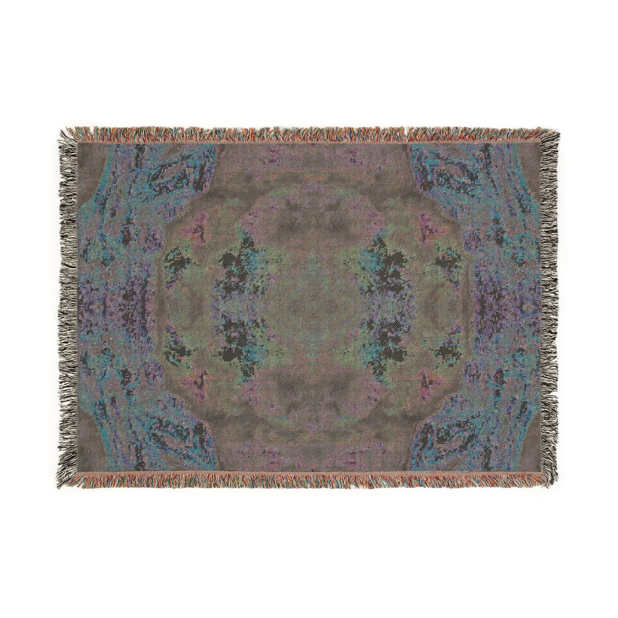 Kaleidoscope Mosaic Woven Blanket - Decorative Throw / Wall Hanging 3 sizes