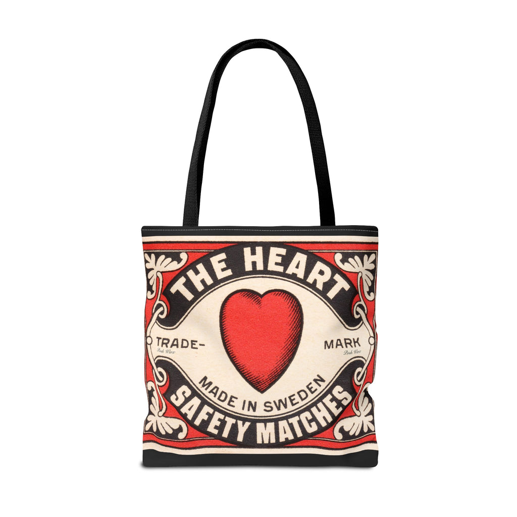 The Heart Safety Match Tote Bag (3 sizes, multiple handle colors)