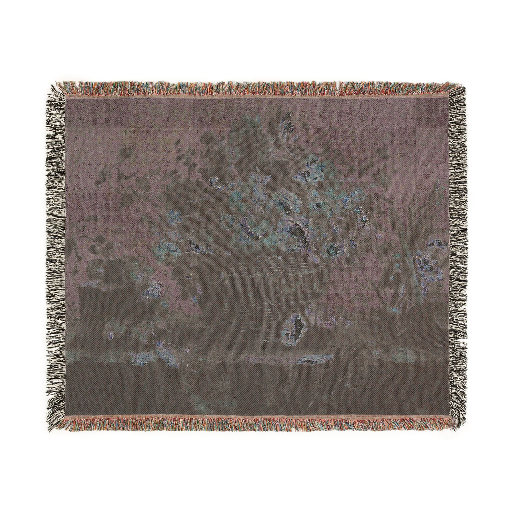 Vintage Floral Woven Blanket – Classic Still Life Throw (3 sizes)