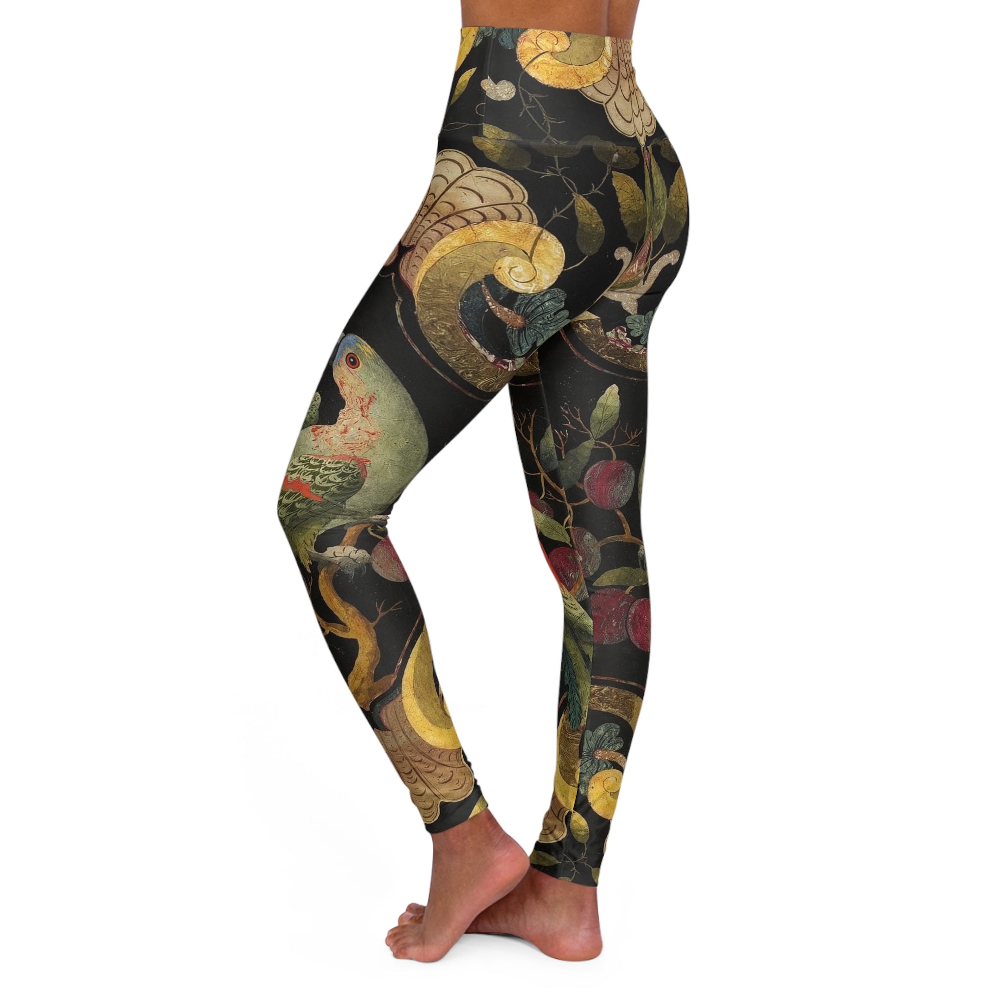 Artistic High Waisted Yoga Leggings | Bottoms (6 sizes)