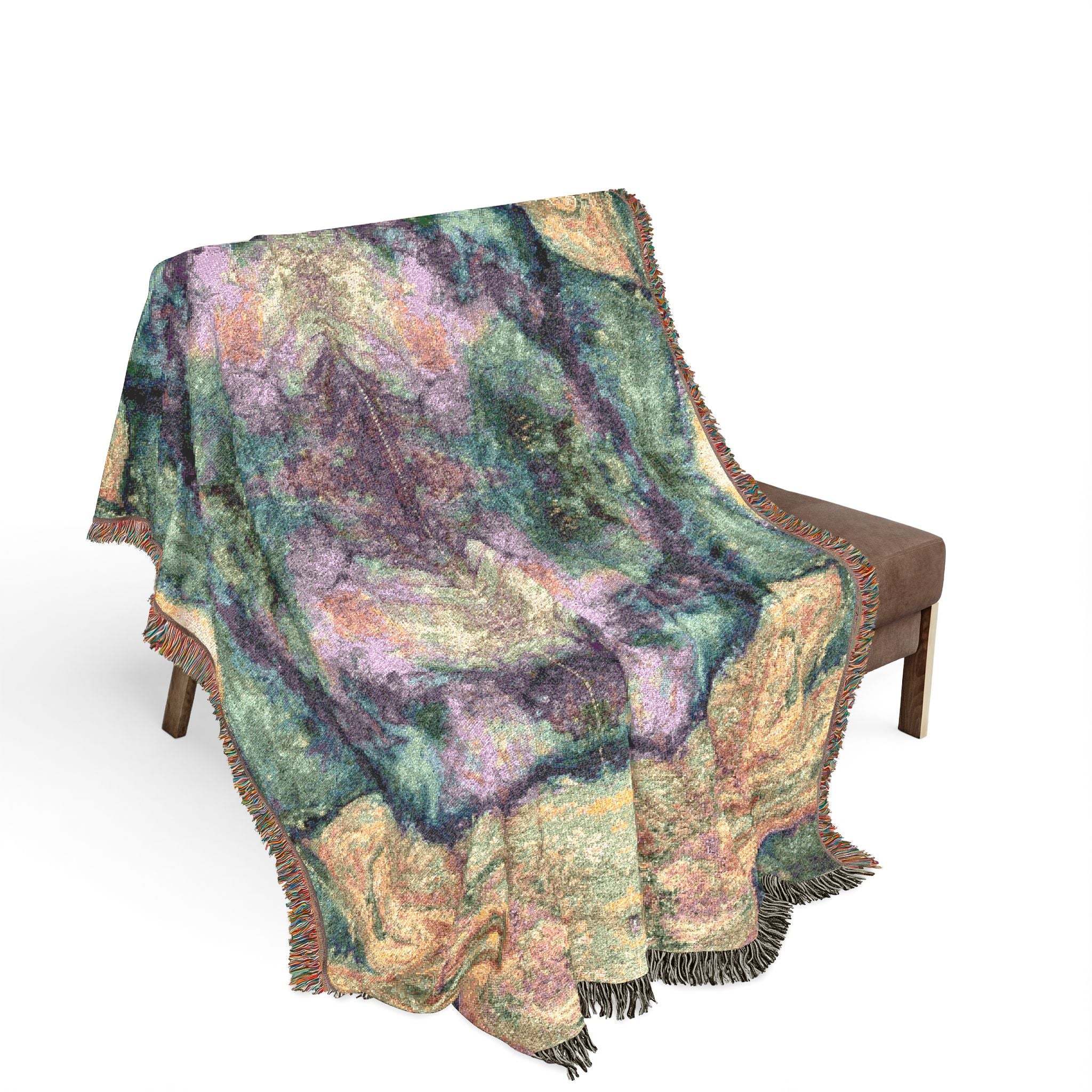 Kaleidoscope Mosaic Woven Blanket - Decorative Throw / Wall Hanging 3 sizes