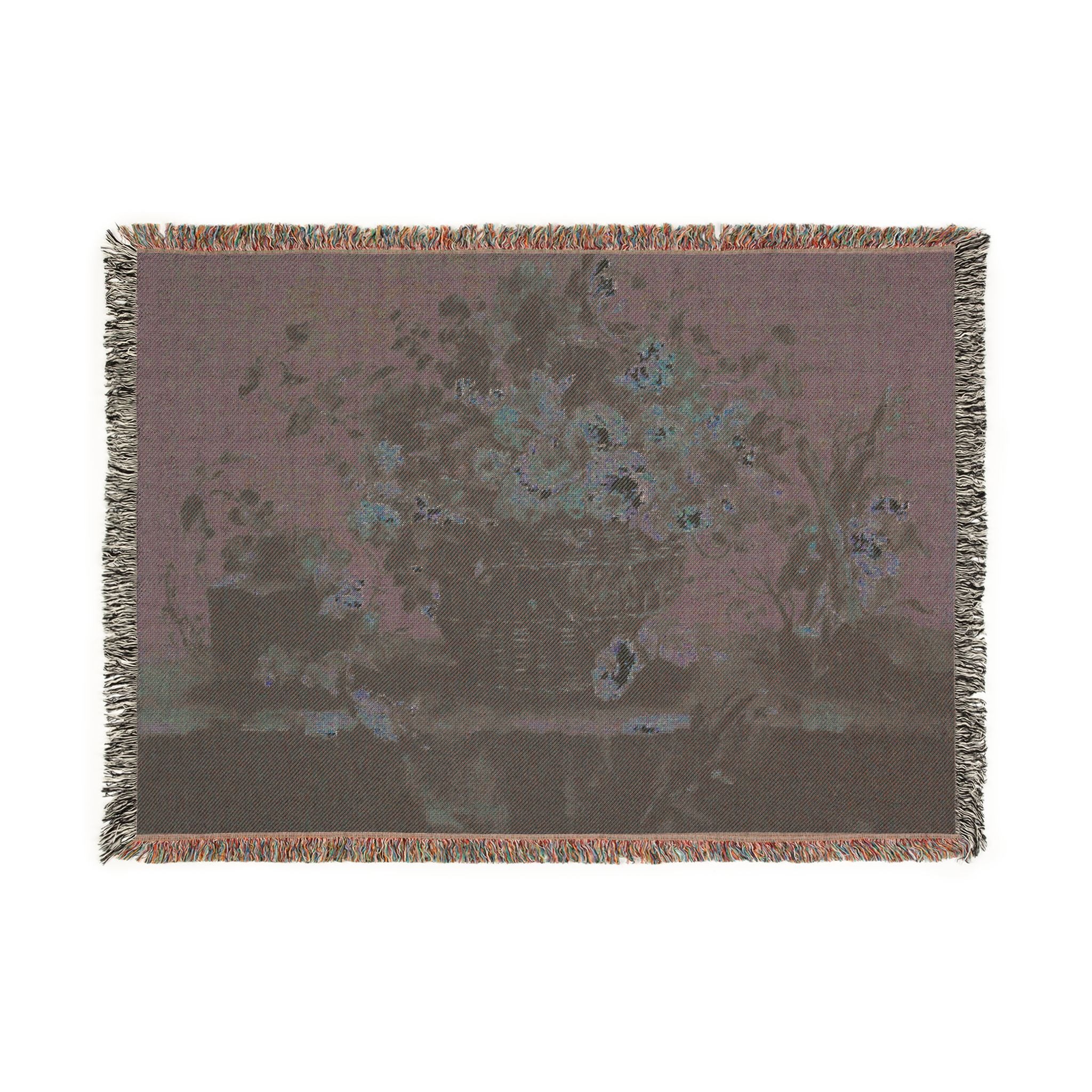 Vintage Floral Woven Blanket – Classic Still Life Throw (3 sizes)