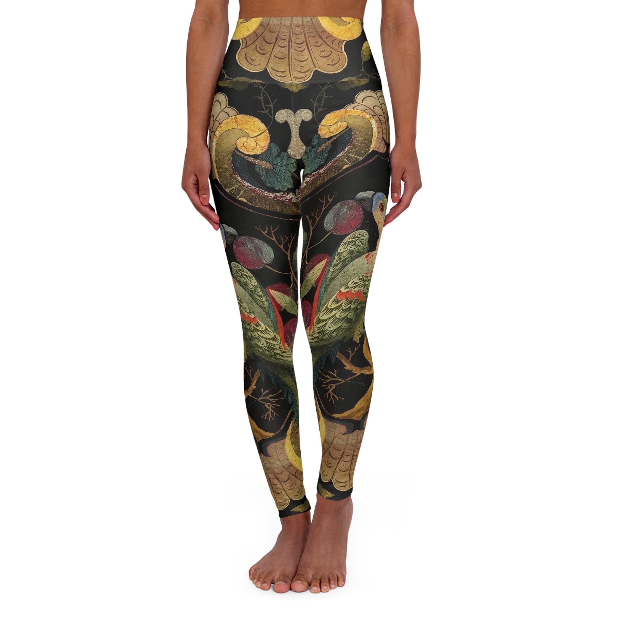 Artistic High Waisted Yoga Leggings | Bottoms (6 sizes)