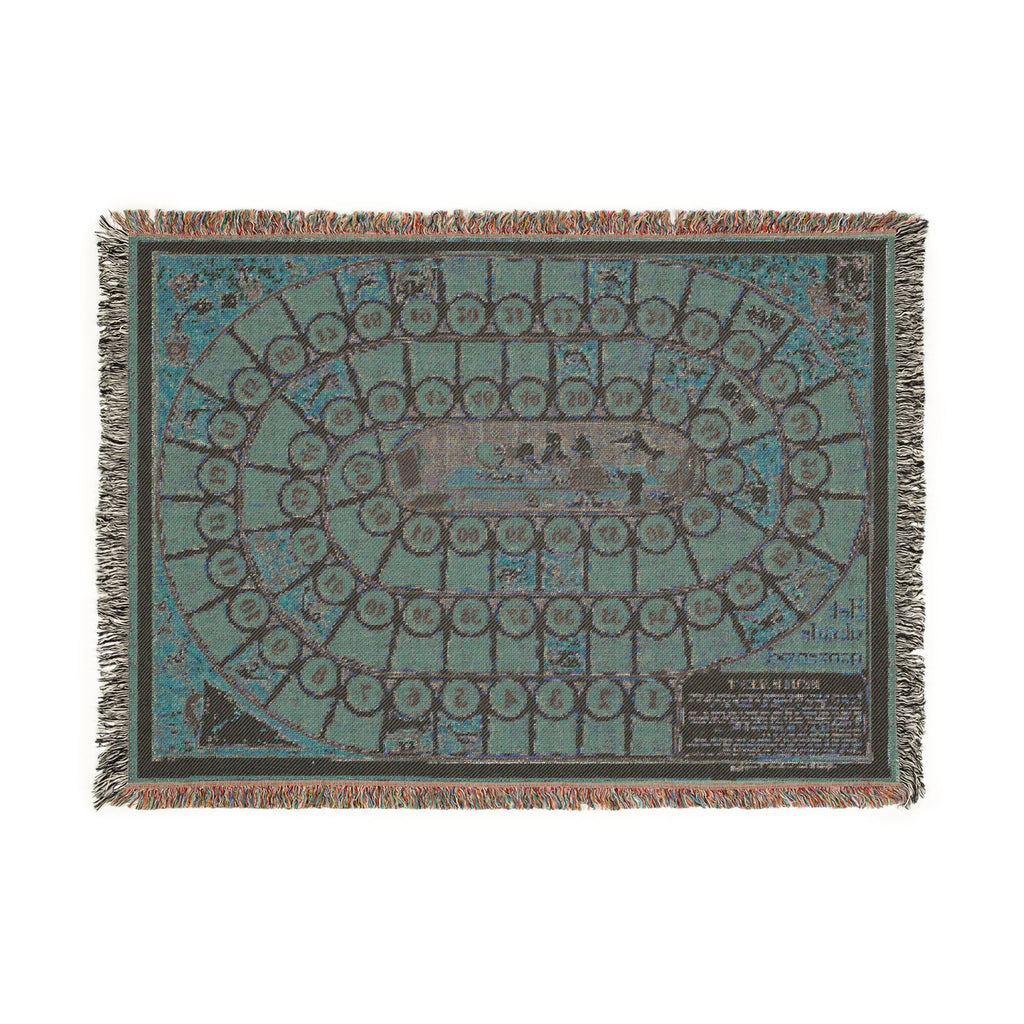 Old Game of The Goose Dutch Board Game Woven Blanket / Throw / Wall Hanging /3 sizes