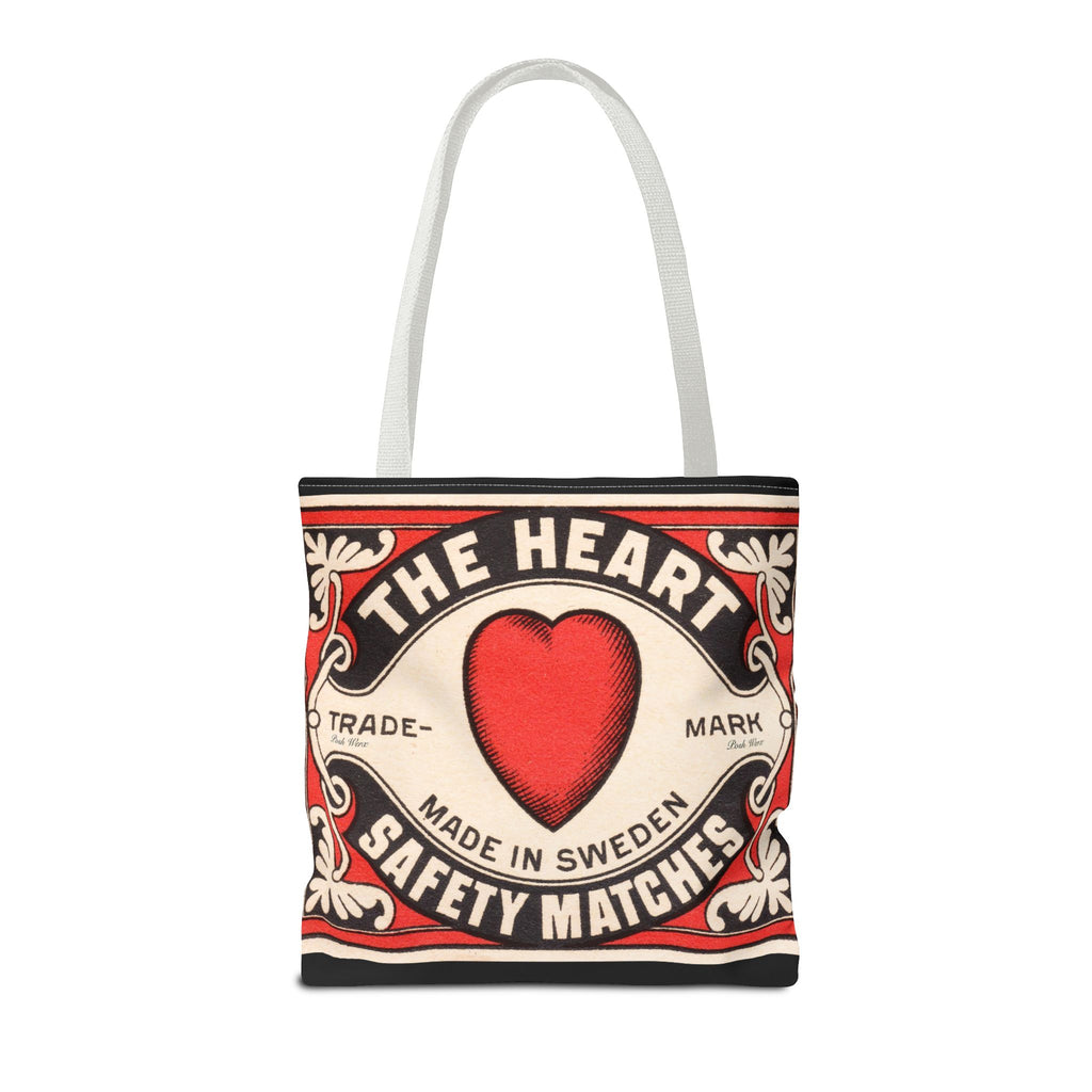 The Heart Safety Match Tote Bag (3 sizes, multiple handle colors)