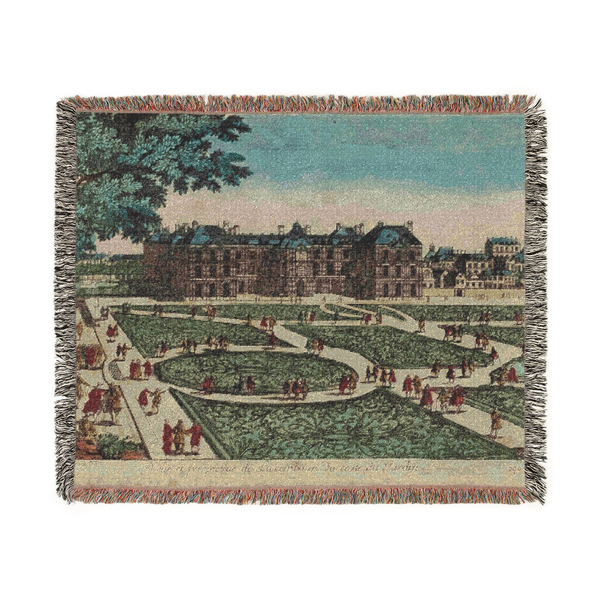 Luxembourg Palace and Garden Woven Blanket - Tapestry Throw / Wall Art 3 variants