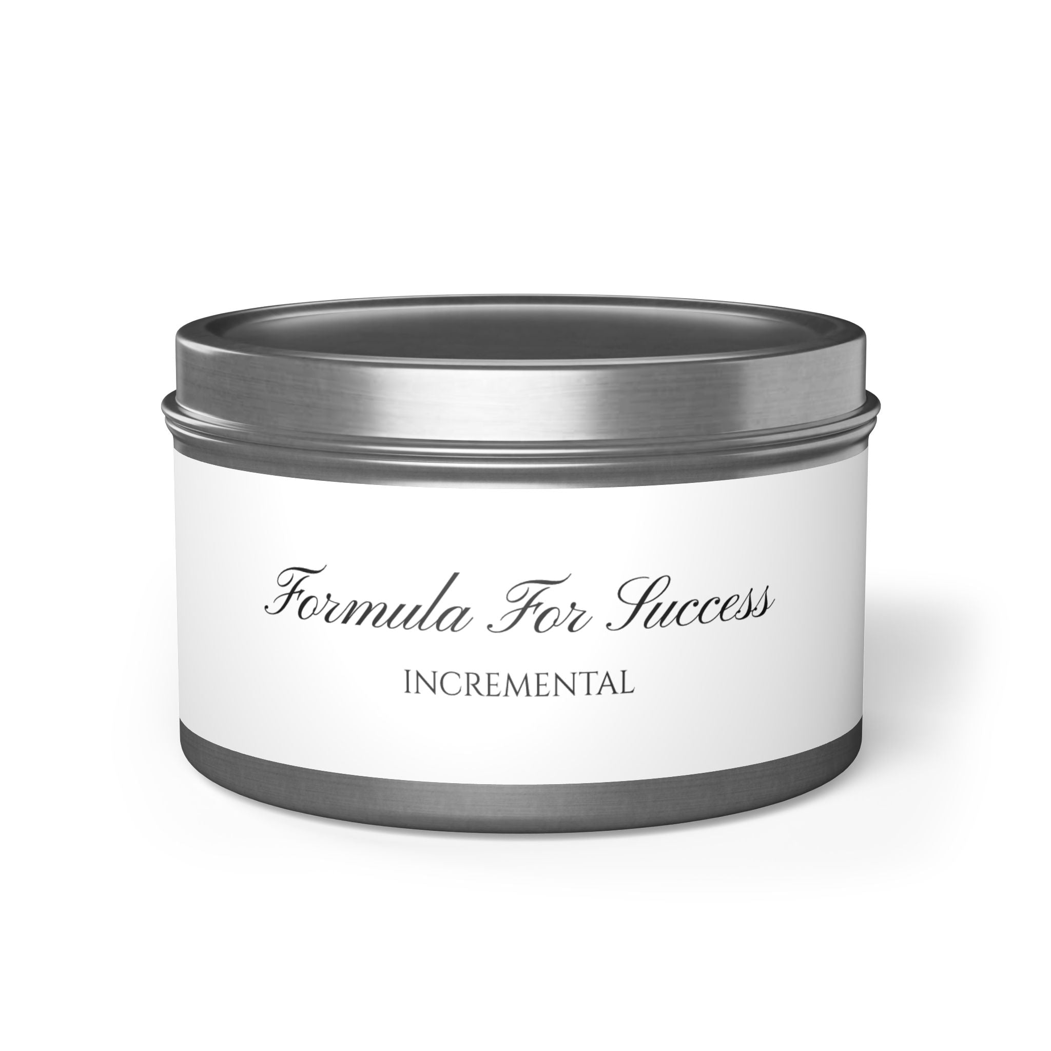 Formula For Success - Incremental: Tin Candle ( 2 sizes, 5 scents )