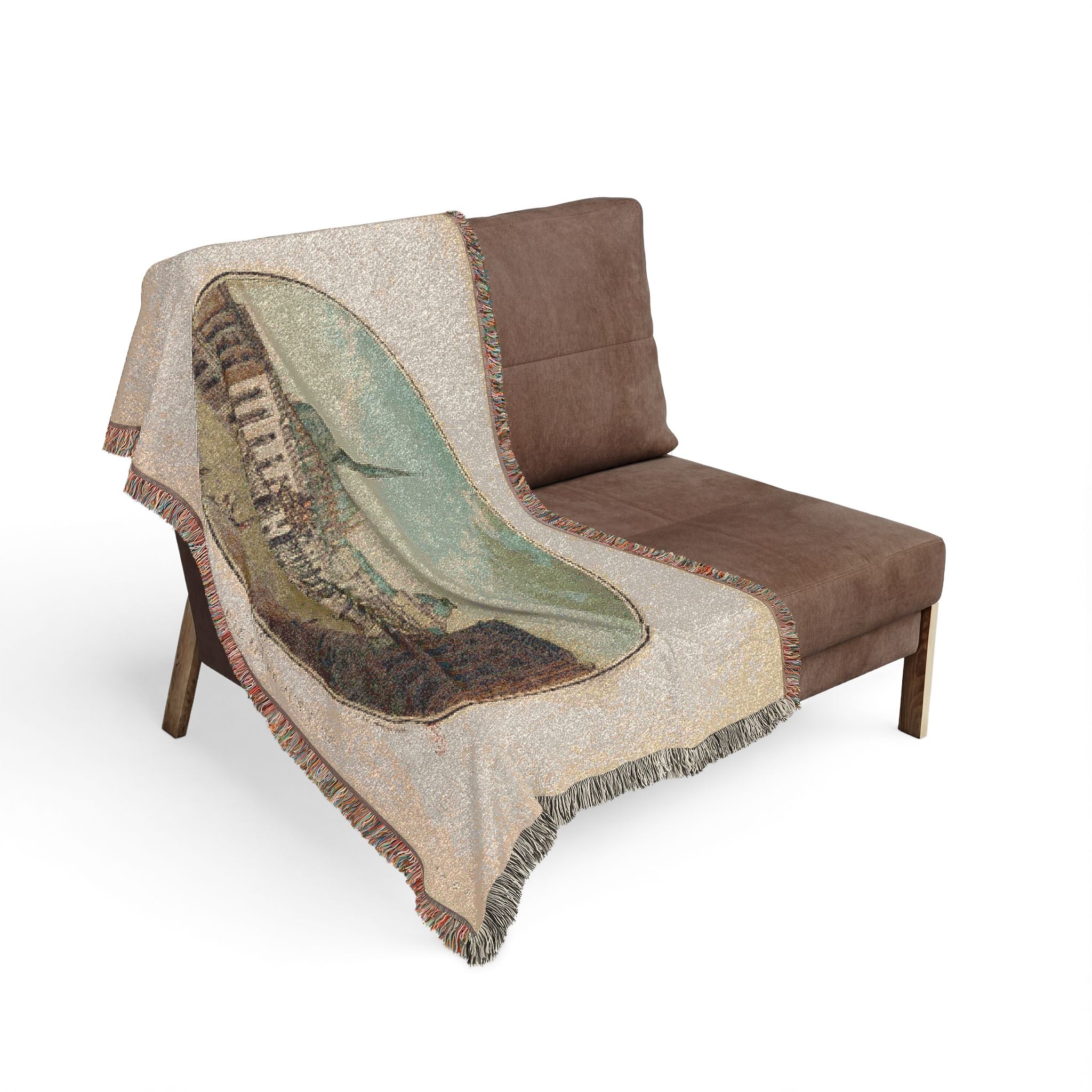 French Architecture: Woven Throw Blanket / Wall Art Hanging 3 sizes