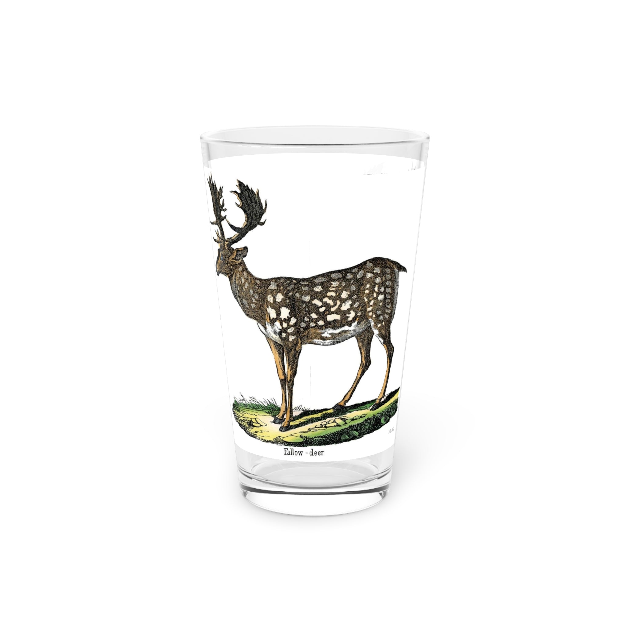Fallow Deer Pint Glass, 16oz / Barware