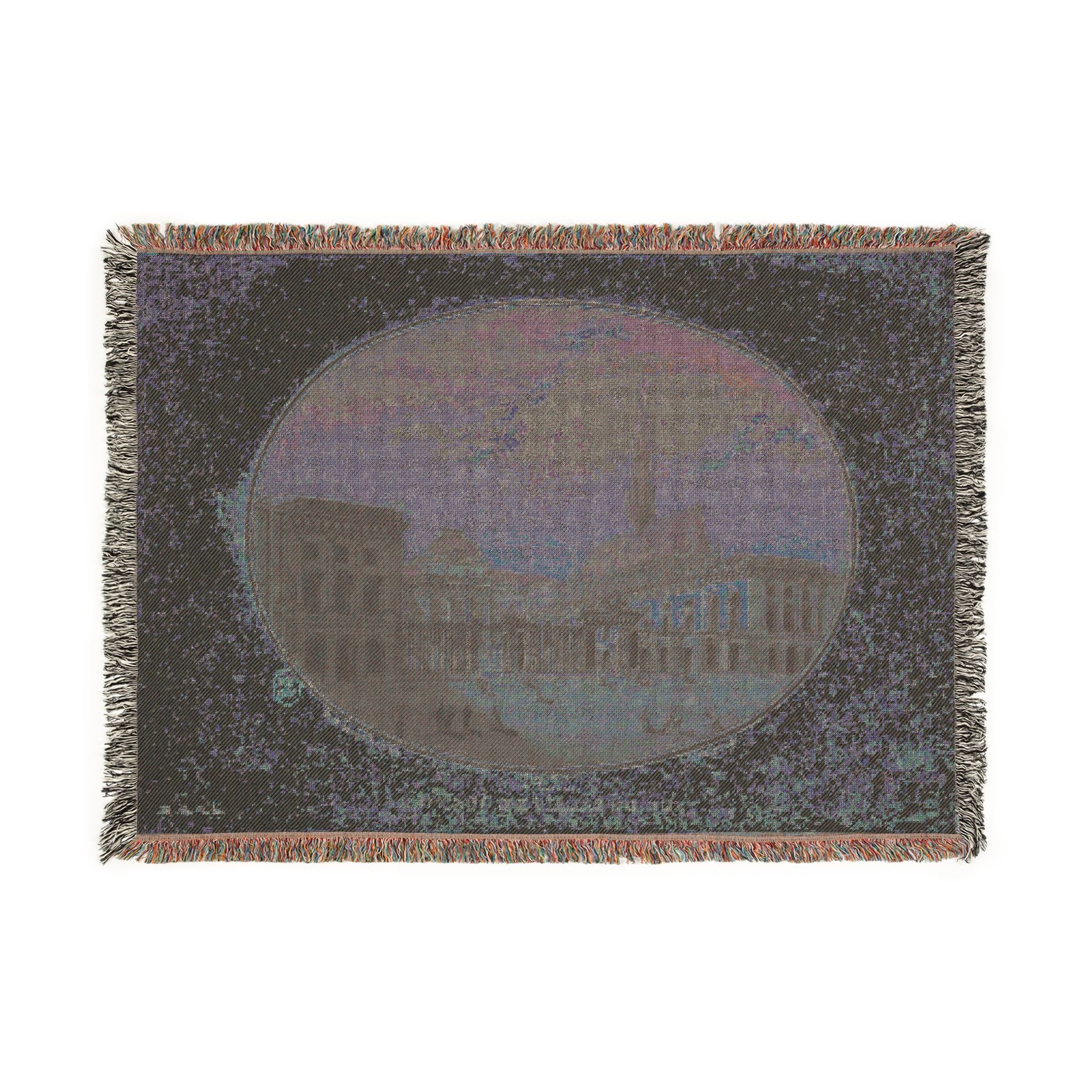 French Architecture: Woven Throw Blanket / Wall Art Hanging 3 sizes