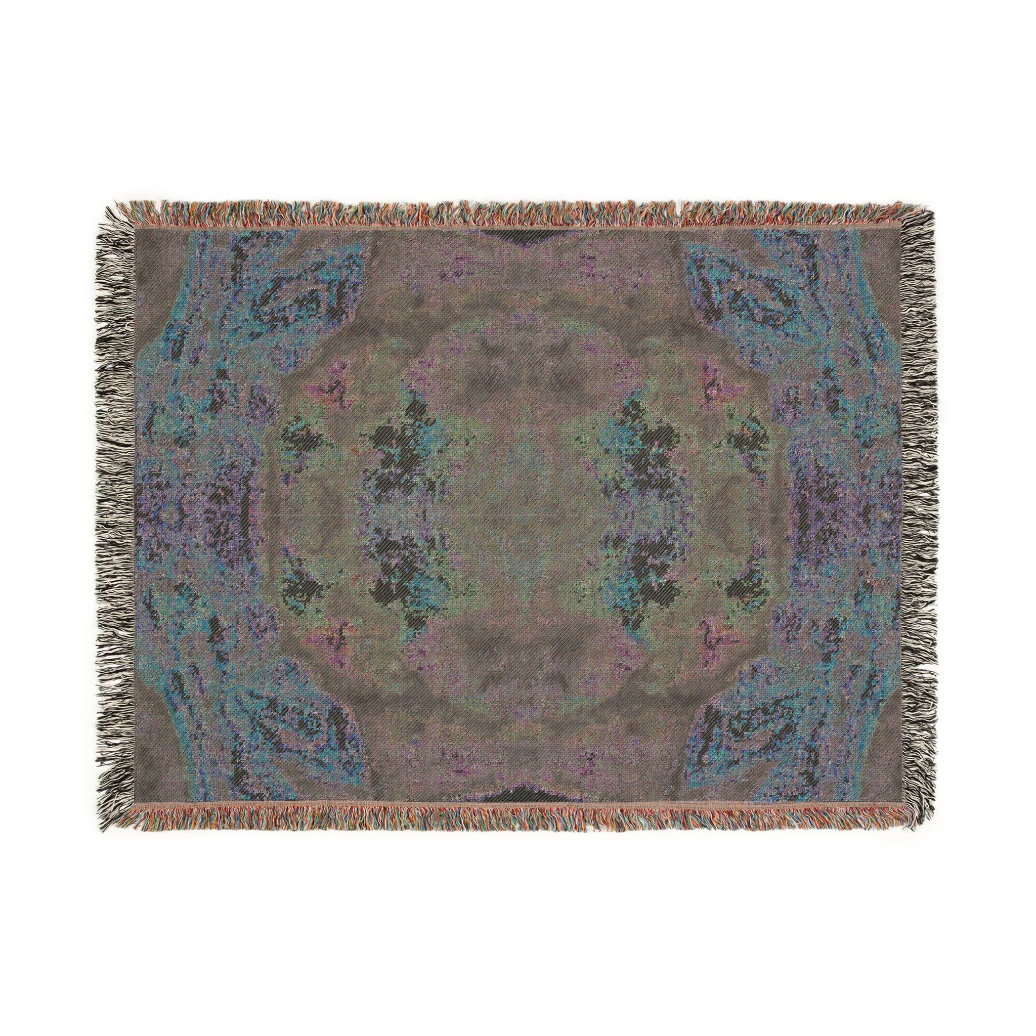 Kaleidoscope Mosaic Woven Blanket - Decorative Throw / Wall Hanging 3 sizes