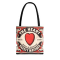 The Heart Safety Match Tote Bag (3 sizes, multiple handle colors)