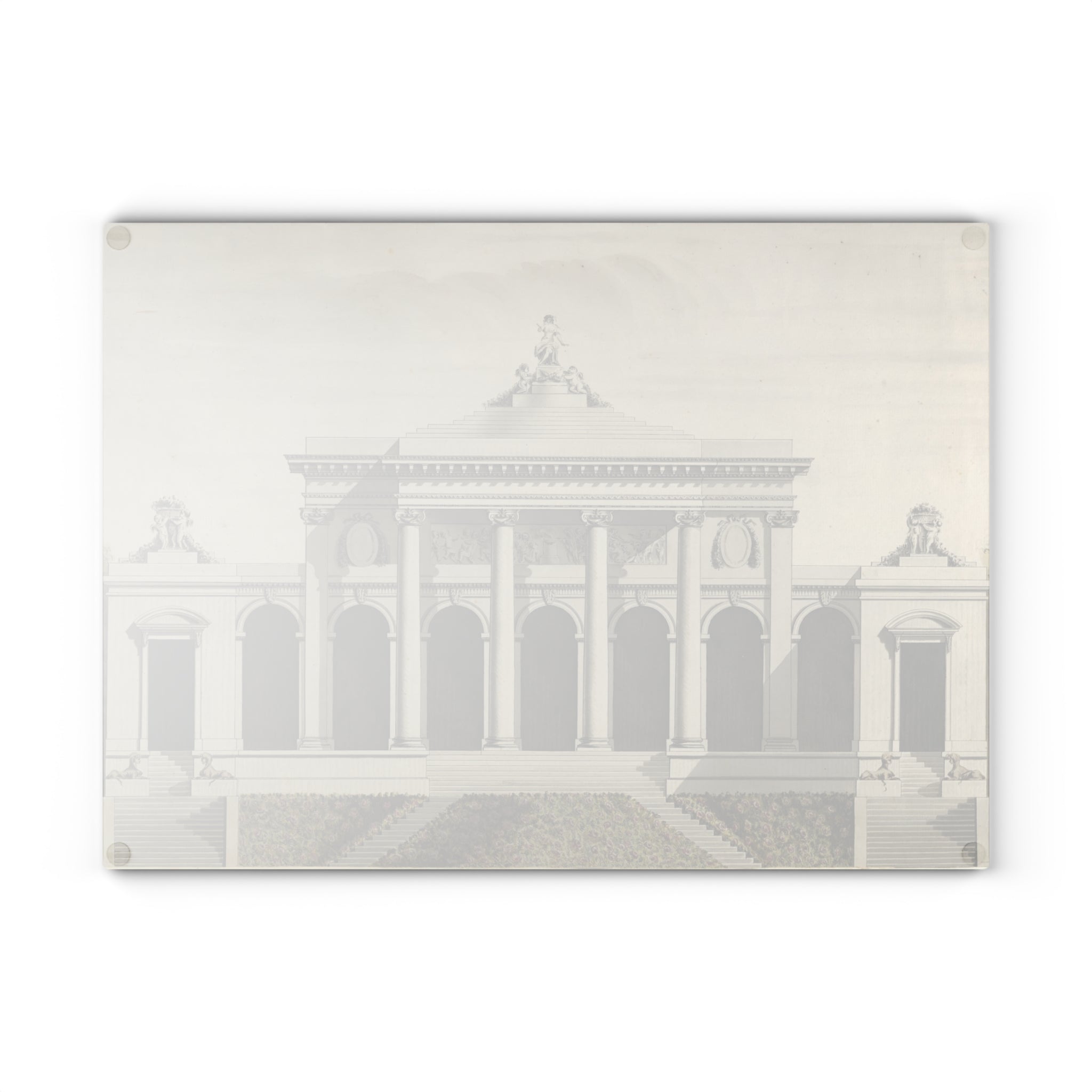 Architectural Glass Cutting Board - Elegant Kitchen Décor (2 sizes)