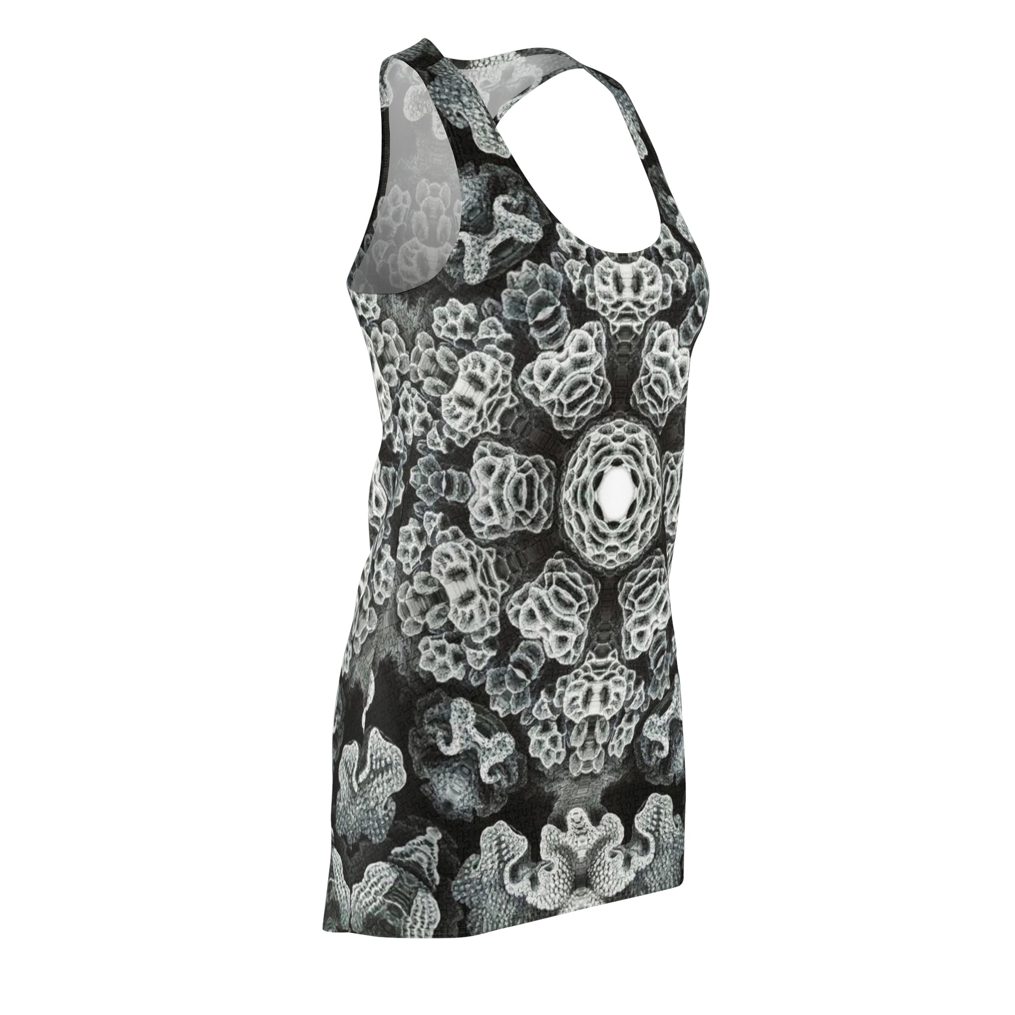 Black & White Coral Women's Racerback Dress (6 variants)