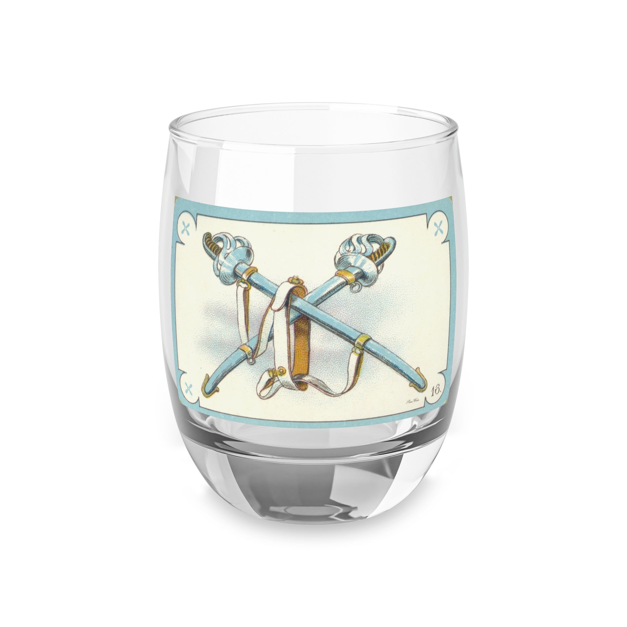 French Swords Whiskey Glass: Barware