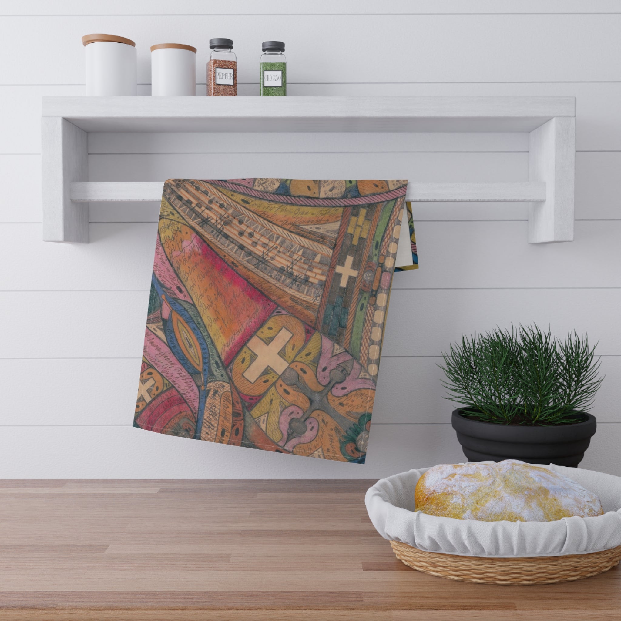 Primitive Tribute 2 Tea Towels  / Kitchen / Barware (cotton, poly)