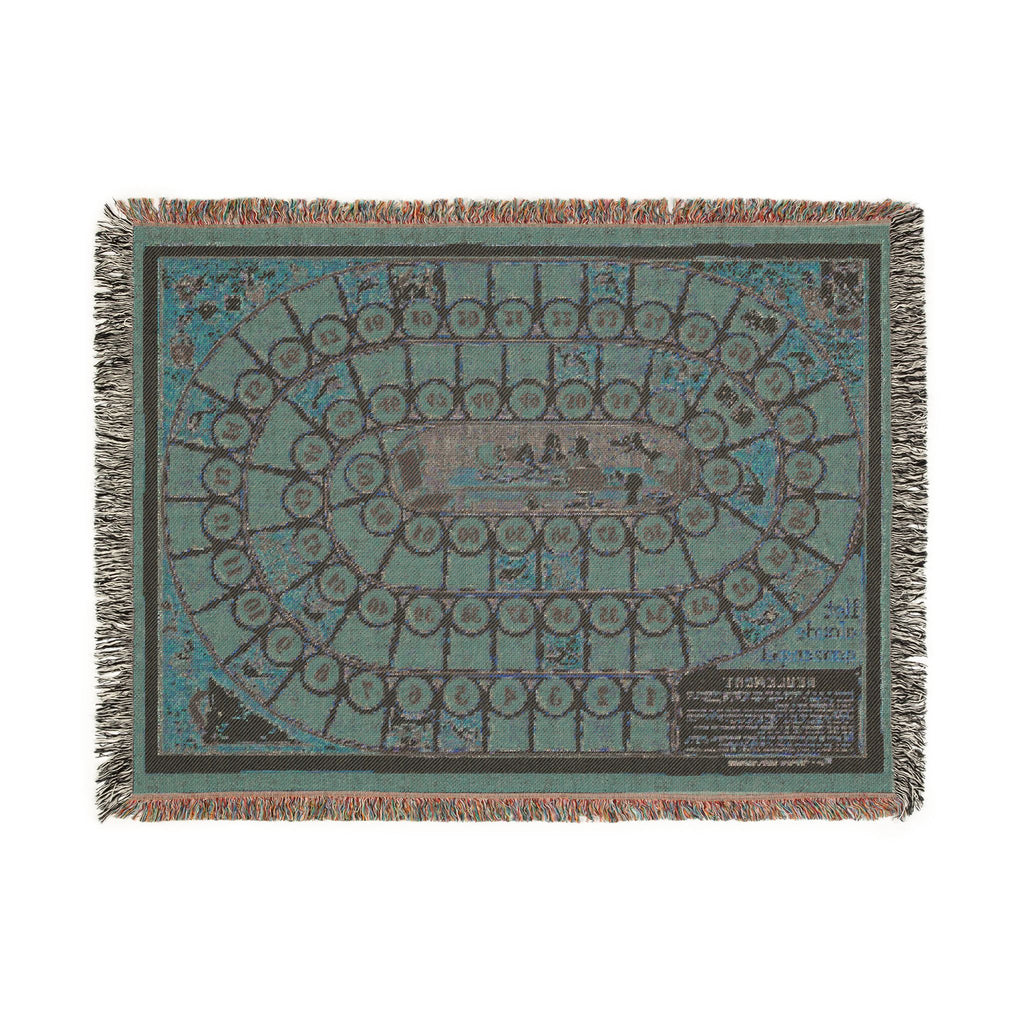 Old Game of The Goose Dutch Board Game Woven Blanket / Throw / Wall Hanging /3 sizes