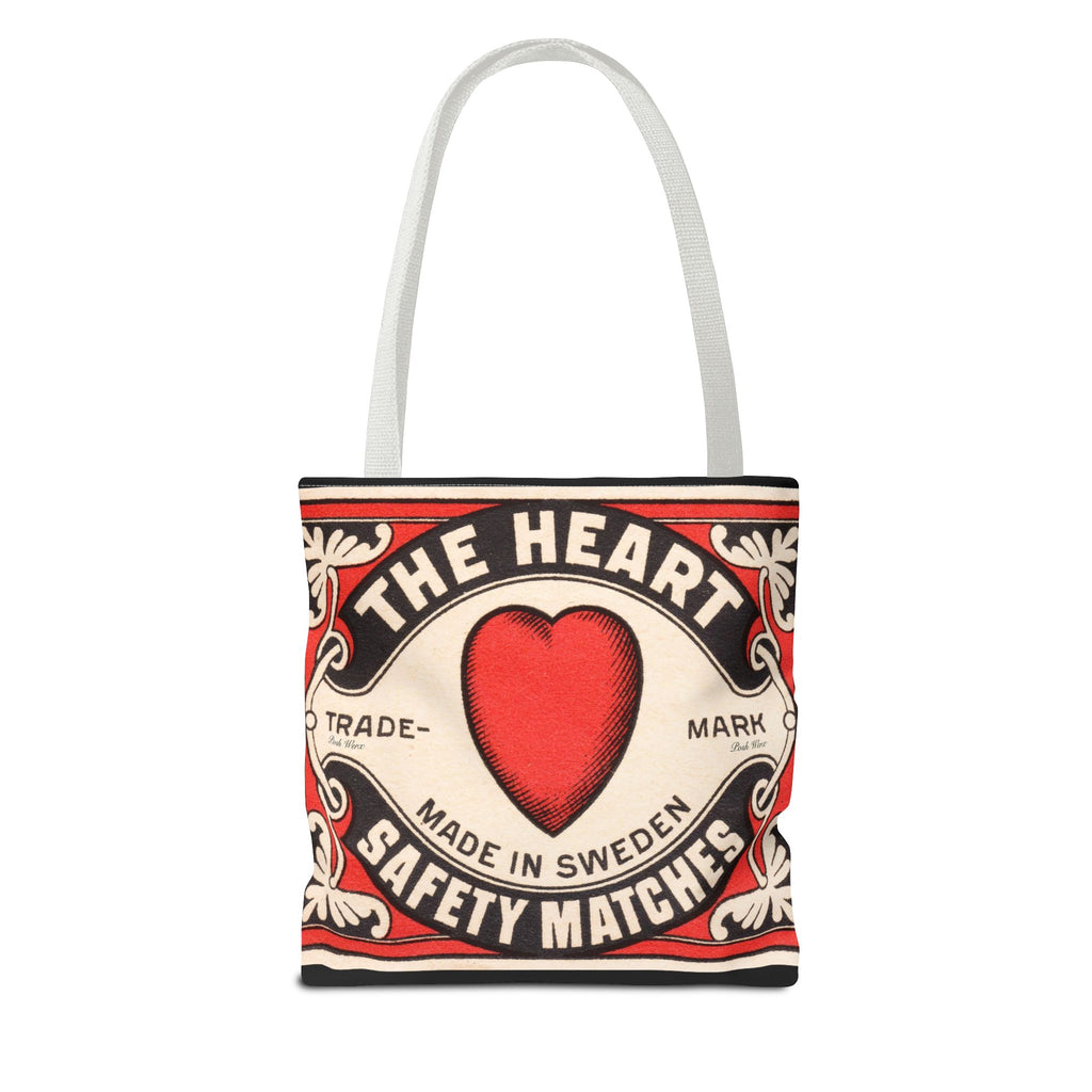The Heart Safety Match Tote Bag (3 sizes, multiple handle colors)