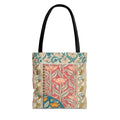 Deco Poppies Tote Bag (3 sizes, 5 handle colors to choose from)