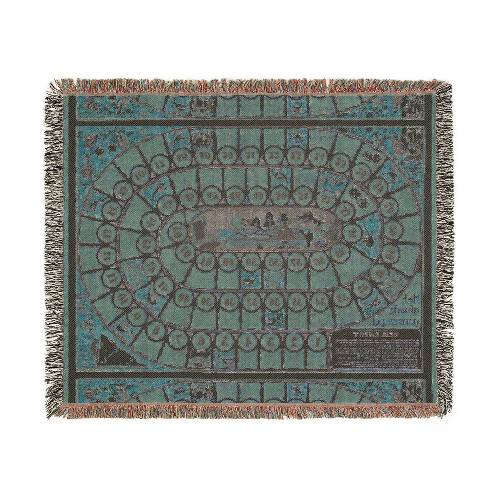 Old Game of The Goose Dutch Board Game Woven Blanket / Throw / Wall Hanging /3 sizes