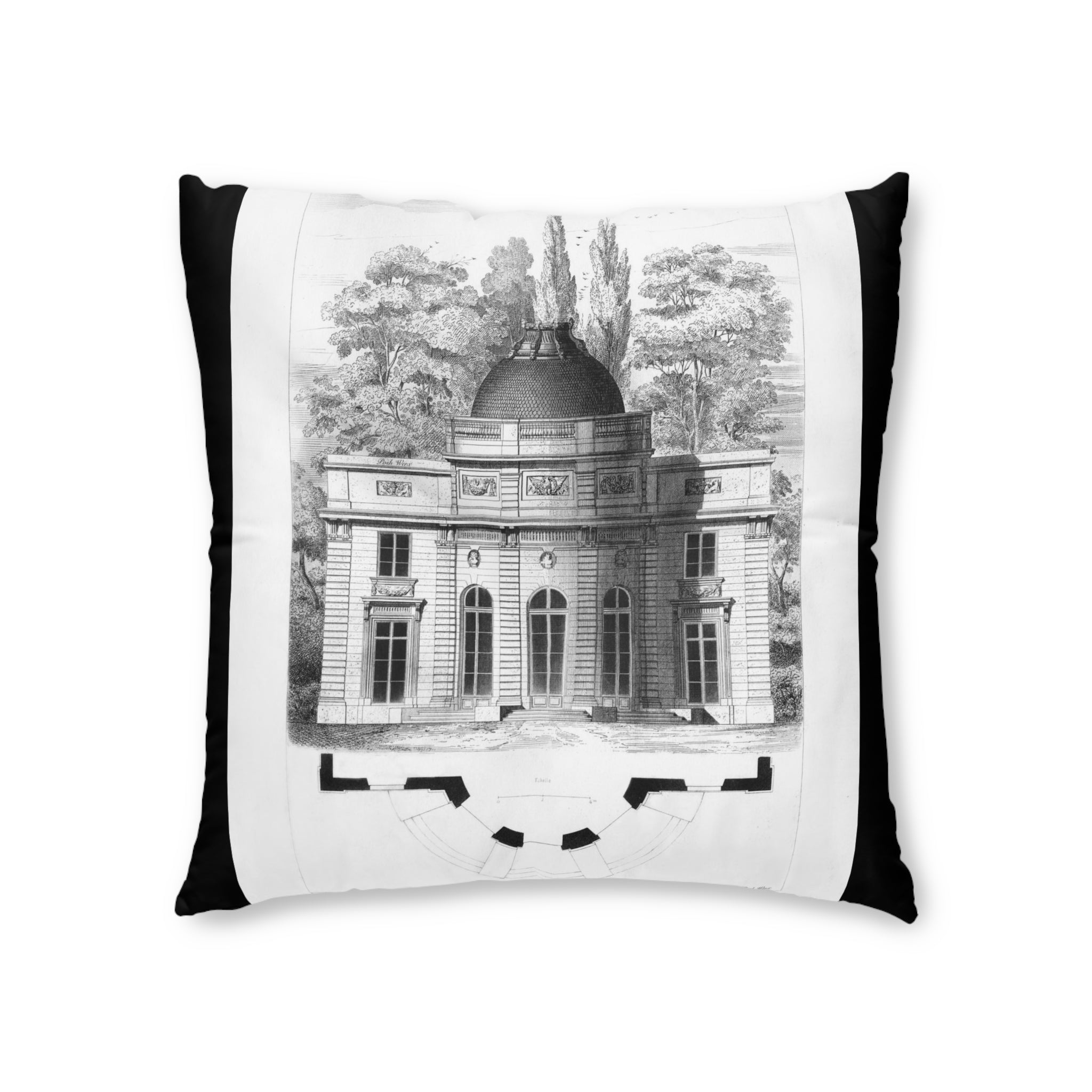 French Chateau v.2 Tufted Floor Pillows, Square (2 variants)