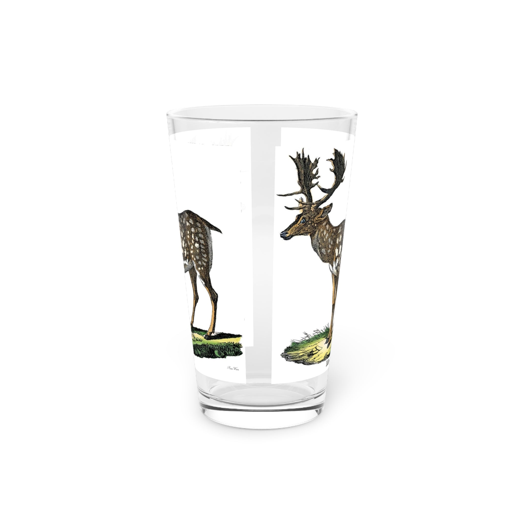 Fallow Deer Pint Glass, 16oz / Barware