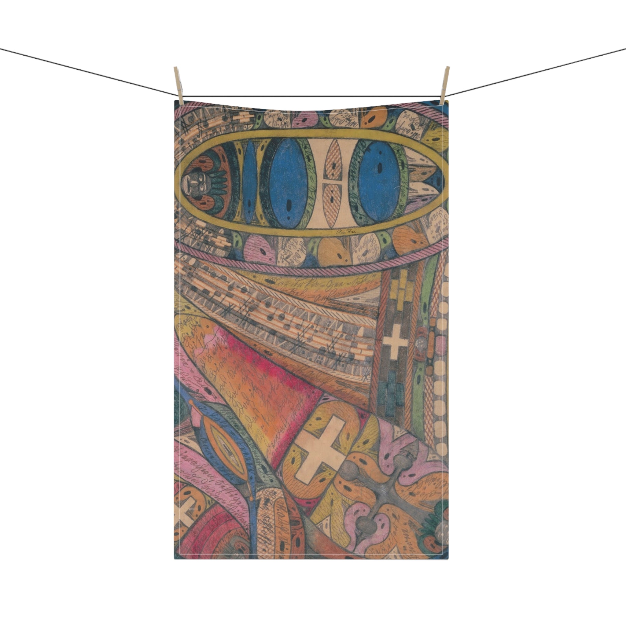 Primitive Tribute 2 Tea Towels  / Kitchen / Barware (cotton, poly)