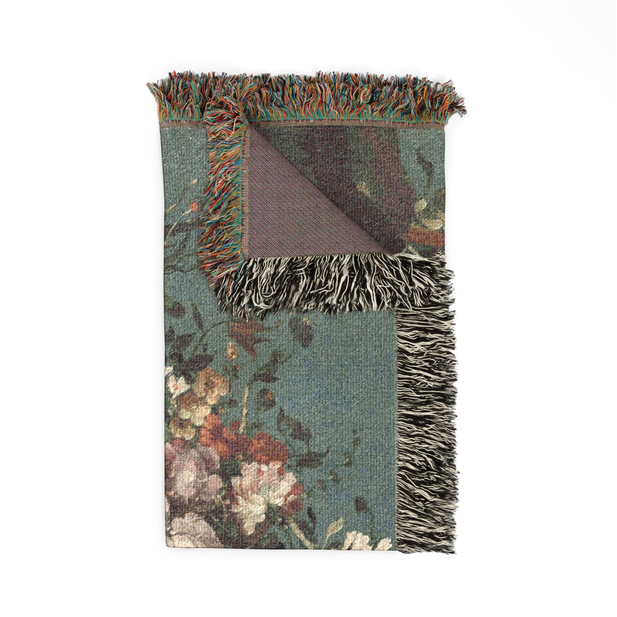 Vintage Floral Woven Blanket – Classic Still Life Throw (3 sizes)