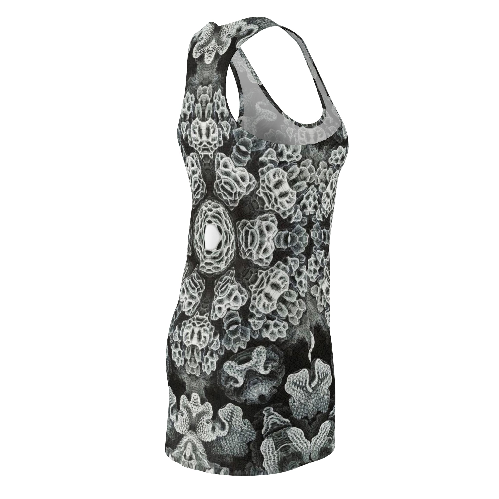 Black & White Coral Women's Racerback Dress (6 variants)
