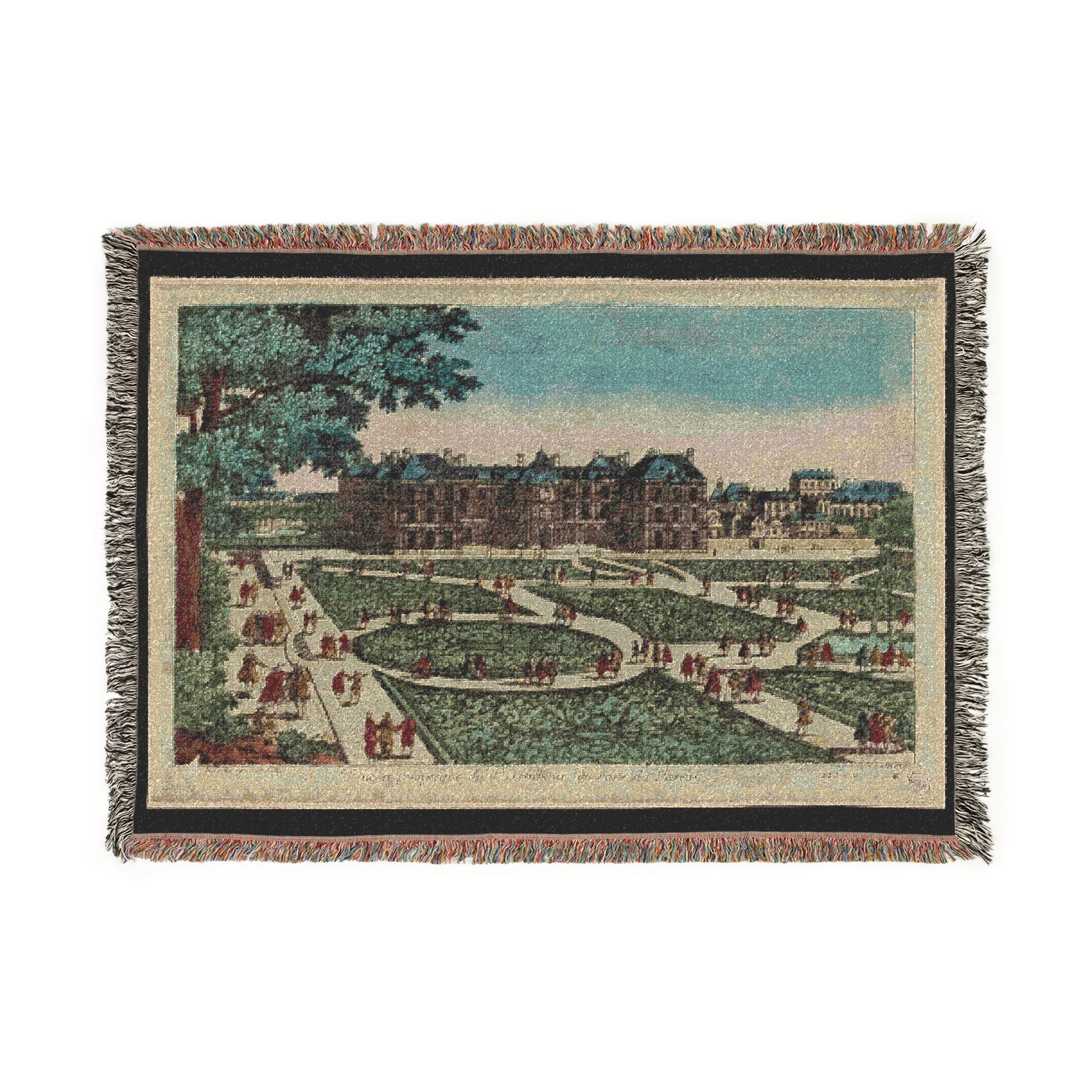 Luxembourg Palace and Garden Woven Blanket - Tapestry Throw / Wall Art 3 variants