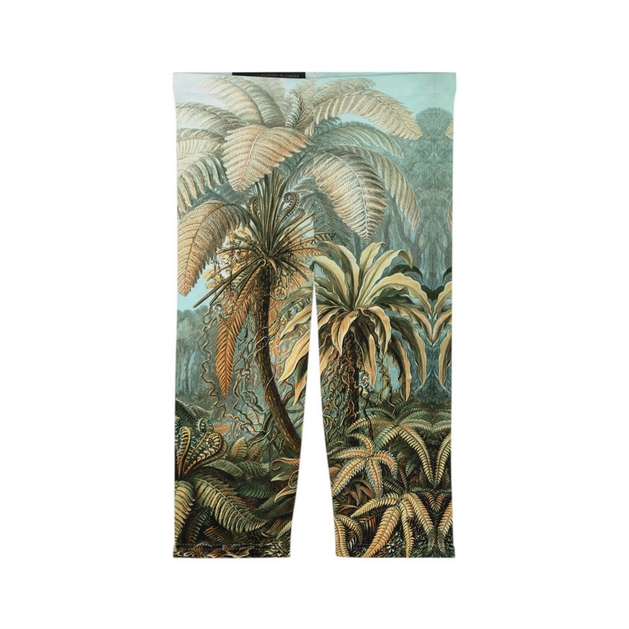 Tropical Jungle Women’s Capri Leggings / Bottoms ( 6 sizes )